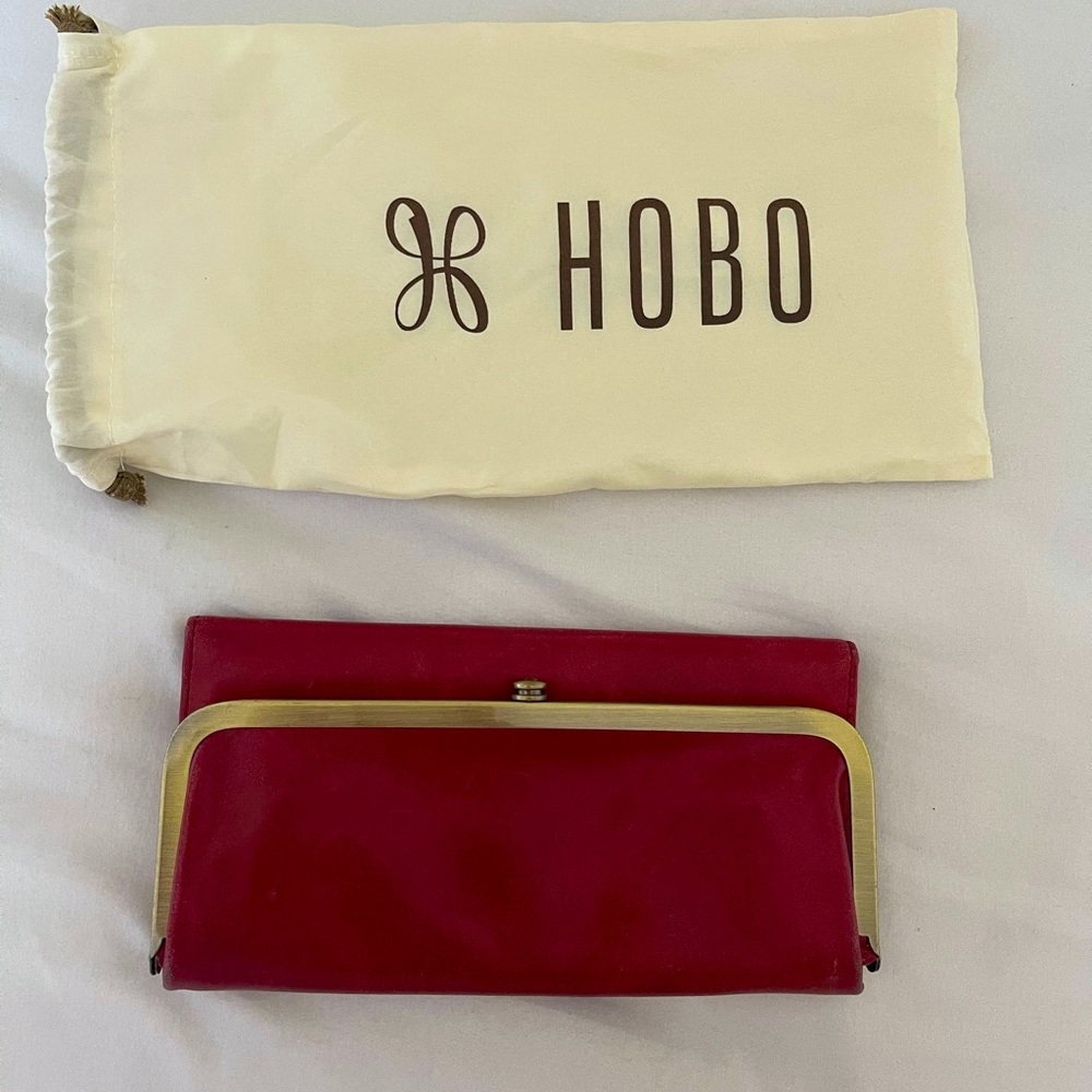 HOBO cranberry clutch